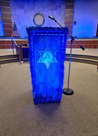 Riverside County Sheriff's Project Blue Light Ceremony