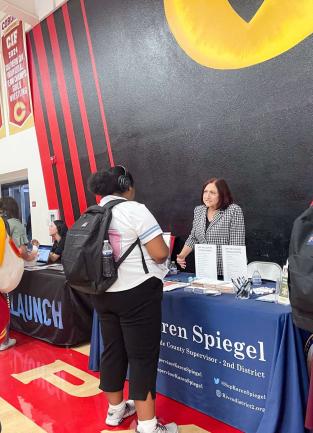 Supervisor Spiegel Engages with Future Leaders at Corona High’s Career Fair