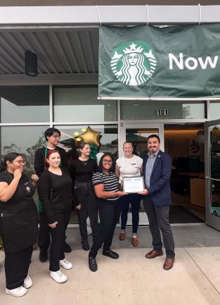 Second District Team Welcomes New Starbucks to Jurupa Valley