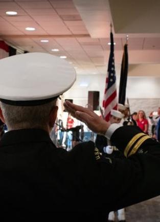 Supervisor Spiegel Honors Veterans at Good Morning Corona Salute to Military