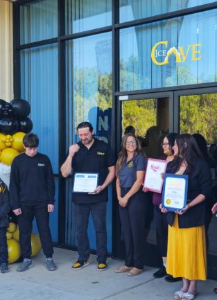 Lake Elsinore just got a little cooler! Our office joined the Lake Elsinore Valley Chamber of Commerce for the grand opening and ribbon-cutting celebration of Ice Cave. It was wonderful to welcome this new business to the community and celebrate another addition to Lake Elsinore’s growing local economy. Congratulations to the entire Ice Cave team on this exciting milestone! We wish you continued success and many years of serving the community. Thank you to the Lake Elsinore Valley Chamber and its Chamber Am