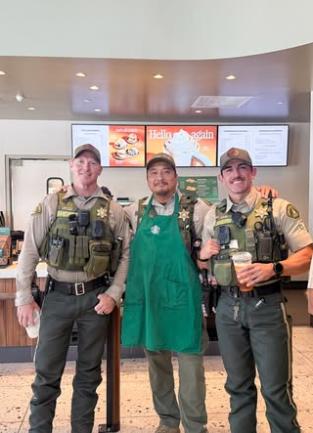 Lake Elsinore Sheriff’s Station’s Coffee with a Deputy event,