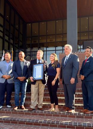 ribbon-cutting of the new Lake Elsinore Civic Center