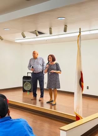  Donuts and Dialogue with Jurupa Valley seniors at the Eddie Dee Senior Cente